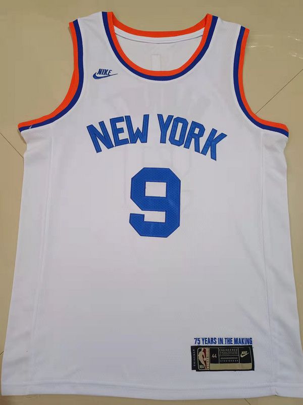 Men New York Knicks #9 Barrett White Nike New Game NBA Jersey->los angeles clippers->NBA Jersey